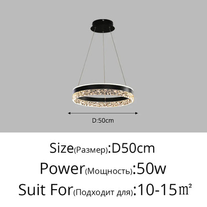 Lámpara colgante tipo araña LED DecorBites™ con control remoto para decoración del hogar