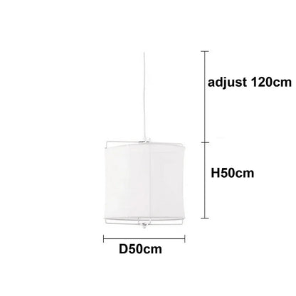 Lámpara de araña DecorBites™ de tela de lino: Lámparas artísticas japonesas retro hechas a mano para restaurantes, dormitorios y barras.