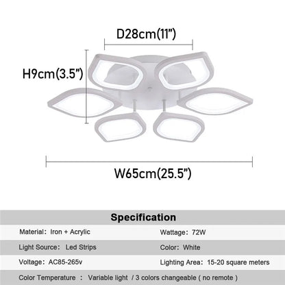 DecorBites™ Acrylic LED Ceiling Chandelier for Modern Indoor Living Room Lighting Fixtures