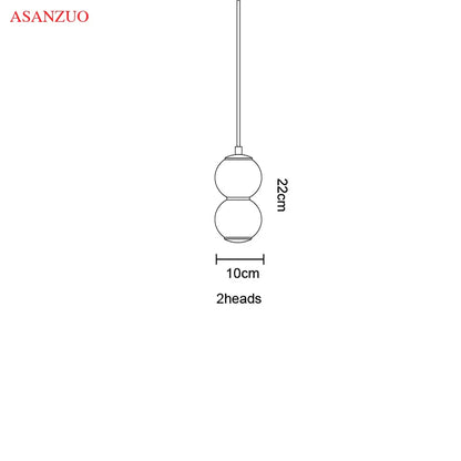 DecorBites™ Glass Ball Pendant Lights - Modern Nordic LED Creative Hanging Lamp for Home Decor