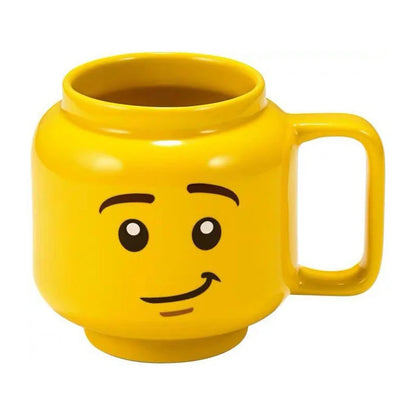 Creative Cartoon Style Ceramic Mug Cup with Handgrip Impish Cute Smiling Face for Coffee Milk Tea Water Drinkware 250ML