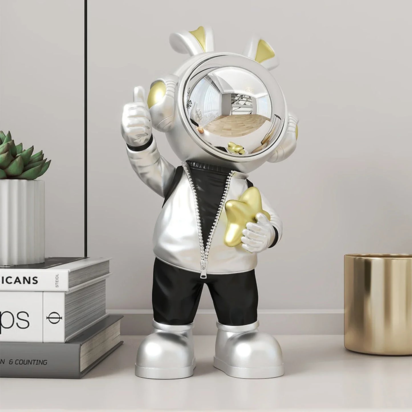 DecorBites™ Astronaut Resin Sculpture for Home & Office Decor