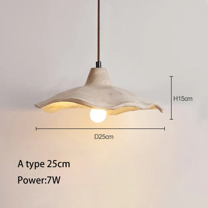 Lámpara de techo colgante alta de hormigón DecorBites™ para dormitorio, restaurante y bar.