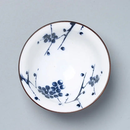 DecorBites™ Ceramic Kung Fu Tea Cup, Japanese Style Porcelain Espresso Coffee Cup