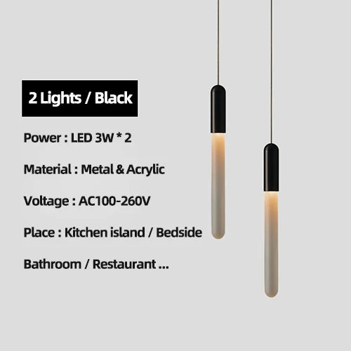 DecorBites™ Luxe Gold Tube Chandelier for Dining & Bedroom Lighting