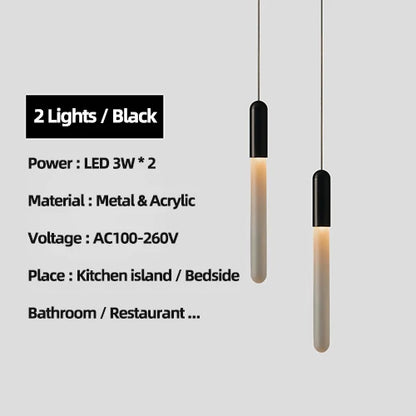 DecorBites™ Luxe Gold Tube Chandelier for Dining & Bedroom Lighting