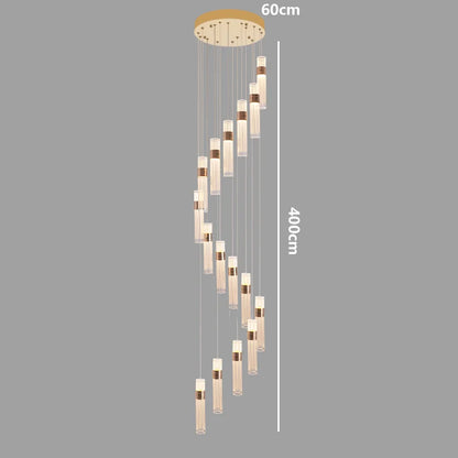Nordic Multi-Light Iron And Acrylic Pendant Light
