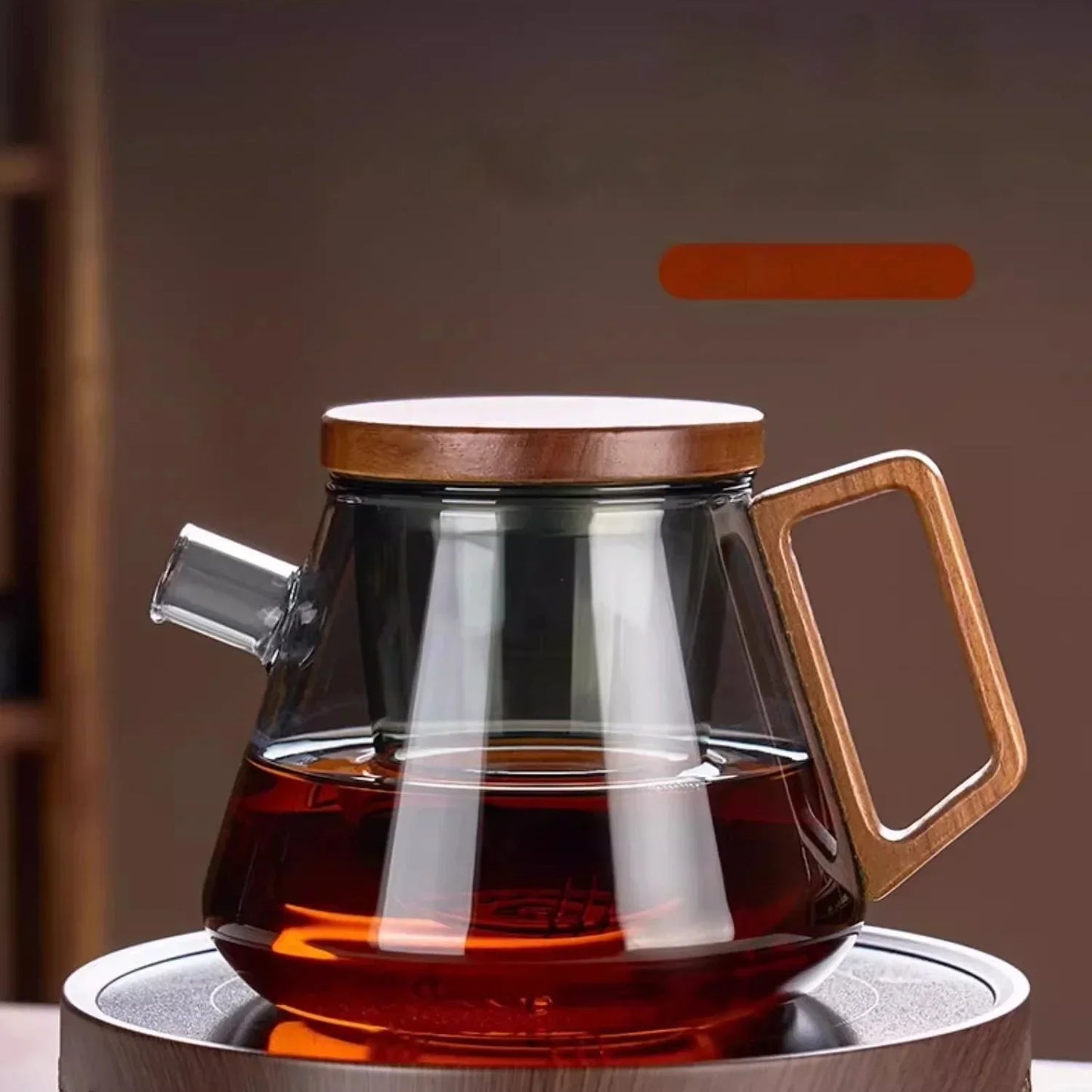 DecorBites™ Glass Teapot Set Clear Teacup Kung Fu Tea Maker Milk Rose Set