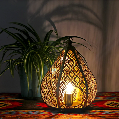 DecorBites™ Gourd Candle Holder: European Retro Light Luxury Table Decor Ornament