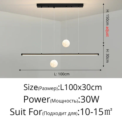 DecorBites™ LED Pendant Lights for Dining Room & Kitchen - Modern Chandelier Lighting