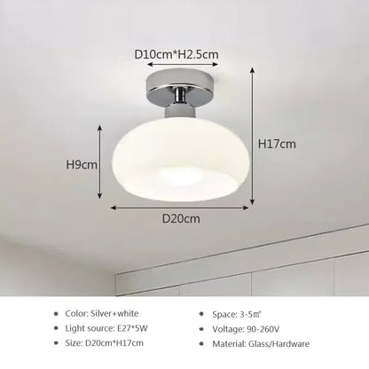 DecorBites™ Gold LED Ceiling Light for Home Hotel Bedroom Living Room - Modern Lighting Fixture