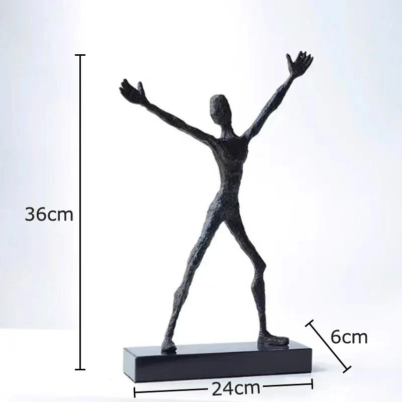 ديكور بايتس™ - منحوتة عشاق تجريدية، زينة مكتبية، ديكور منزلي، شكل جمالي