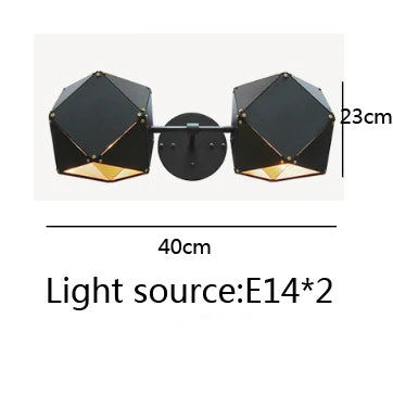 Lámpara colgante LED cúbica DecorBites™: Lámpara colgante Art Déco para un estilo versátil