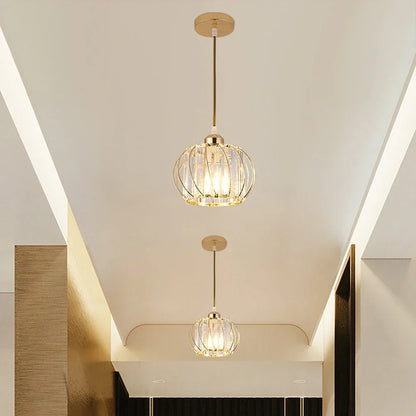 DecorBites™ Crystal Ceiling Lamp: Modern Nordic Aisle Corridor Light for Elegant Home Decor