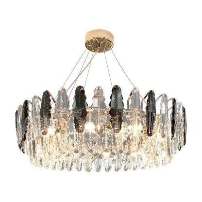 DecorBites™ Diamond Crystal Chandelier Pendant Lamp LED Lighting for Elegant Living Room