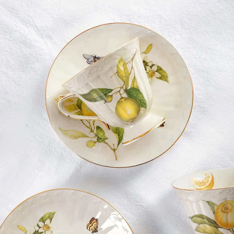 Gold Edge Ceramic Set