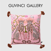 Cheetah Tassel Cushion Cover