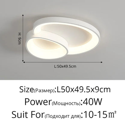 Lámpara de techo LED DecorBites™ con control remoto para sala de estar, dormitorio y comedor.