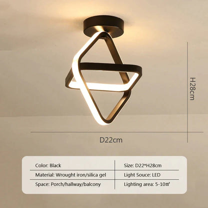 Lámpara de techo LED DecorBites™ para dormitorio moderno, iluminación de superficie para decoración de interiores