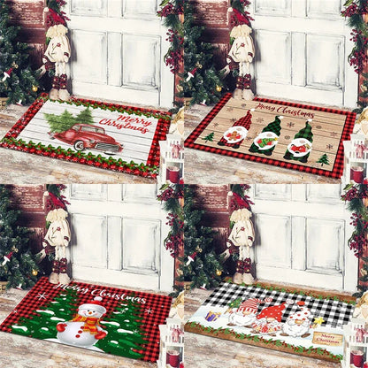 Decobites Christmas Snowman Non-slip Floor Mat