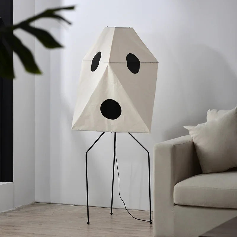 Lámpara de suelo de papel de arroz japonés Decorbites™ de Noguchi Yong para iluminación de dormitorio y salón