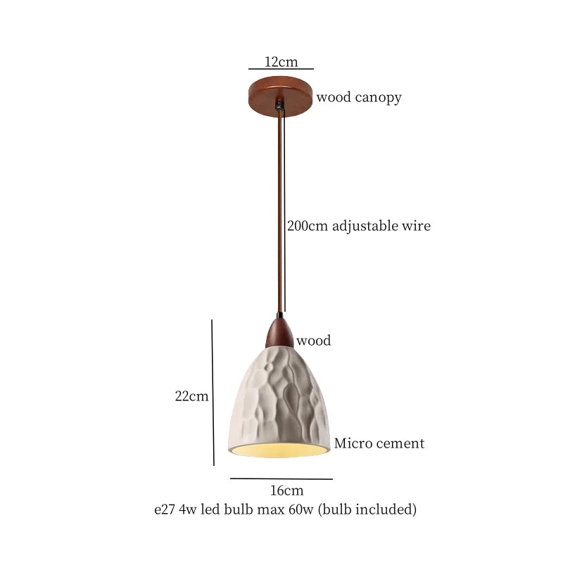 DecorBites™ Cement LED Pendant Lights for Bedroom Living Room Kitchen House Decor