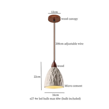 DecorBites™ Cement LED Pendant Lights for Bedroom Living Room Kitchen House Decor