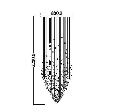 DecorBites™ Crystal Chandelier: Modern Staircase LED Lighting for Hallway & Lobby