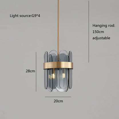 DecorBites™ Glass Chandelier for Ceiling: Elegant Lighting Solution for Dining Table
