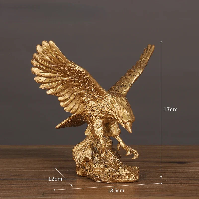 DecorBites™ Dapeng Eagle Wings Resin Art Statue Ornament for Home and Office Decor