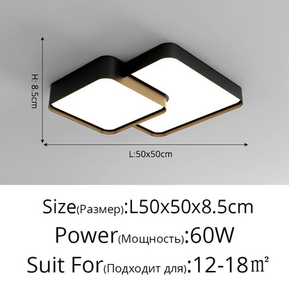 DecorBites™ LED Acrylic Chandelier - Modern Indoor Lighting for Bedroom Kitchen Living Room