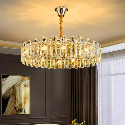 DecorBites™ Crystal Chandelier Pendant Light for Living Room Dining Room Ceiling Lighting