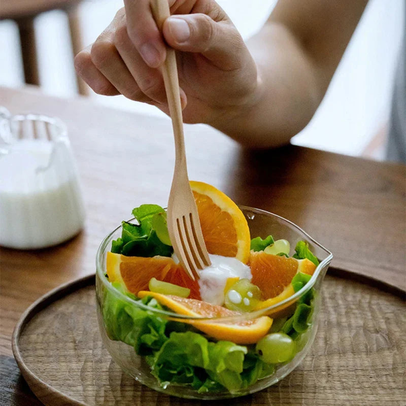Clear Glass Serving Bowl