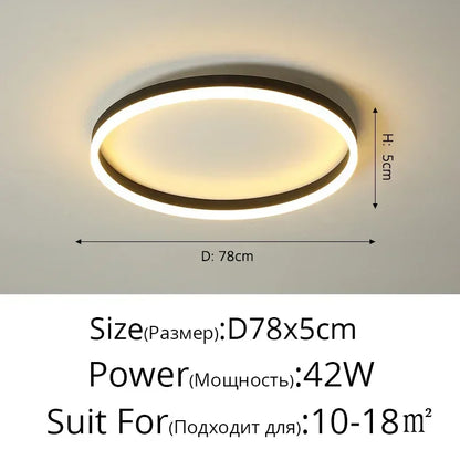 DecorBites™ Circular LED Ceiling Lights for Home Decor and Indoor Lighting