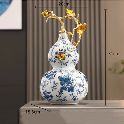 DecorBites™ Gourd Ornament Ceramic Handicrafts Home Decor Accessories