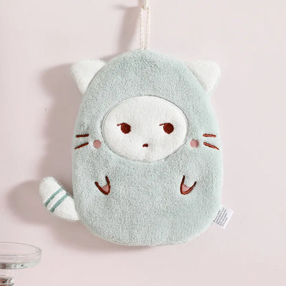 DecorBites™ Cartoon Animals Microfiber Hand Towel Set