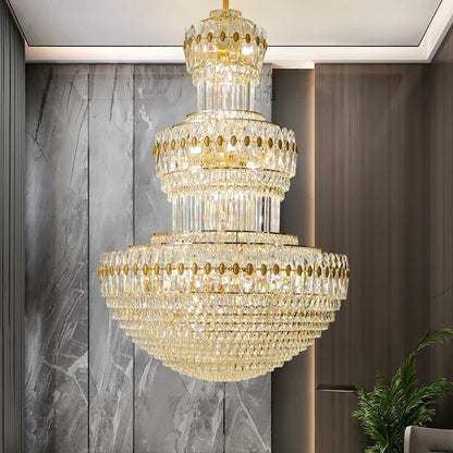 DecorBites™ Crystal Chandelier: Elegant Lighting for Home, Villa, Hotel Lobby