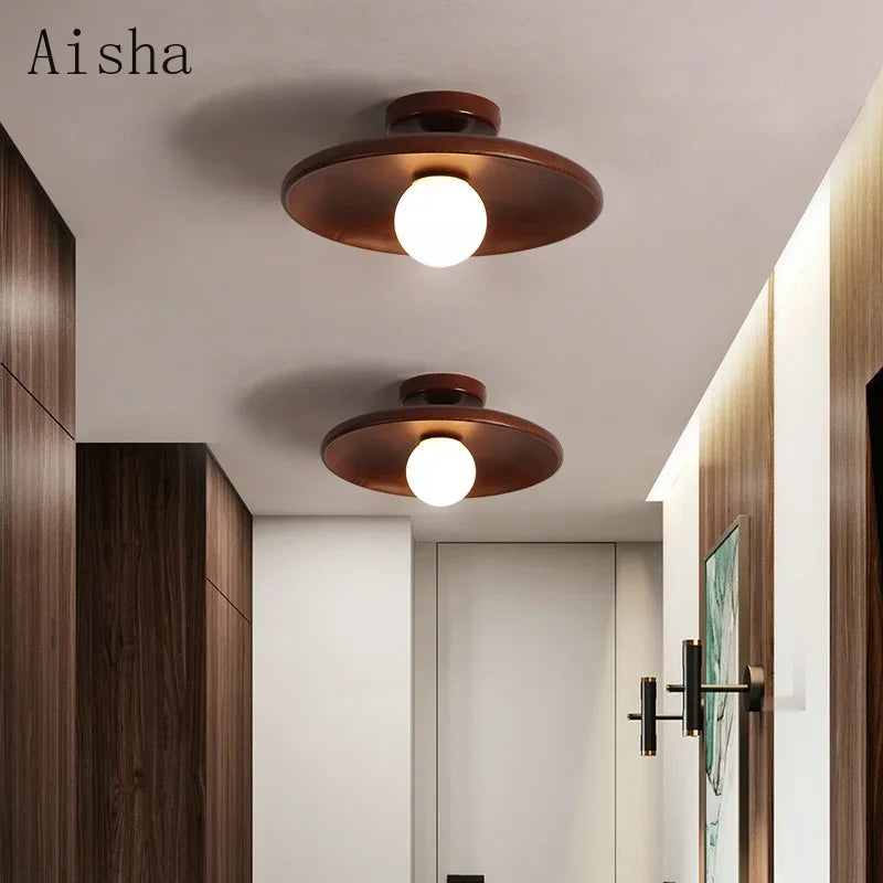 DecorBites™ Japanese Style Wooden Ceiling Lamp for Home Decor
