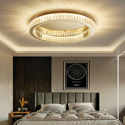 DecorBites™ Crystal LED Ceiling Chandelier for Home Living Room Lighting Decoration