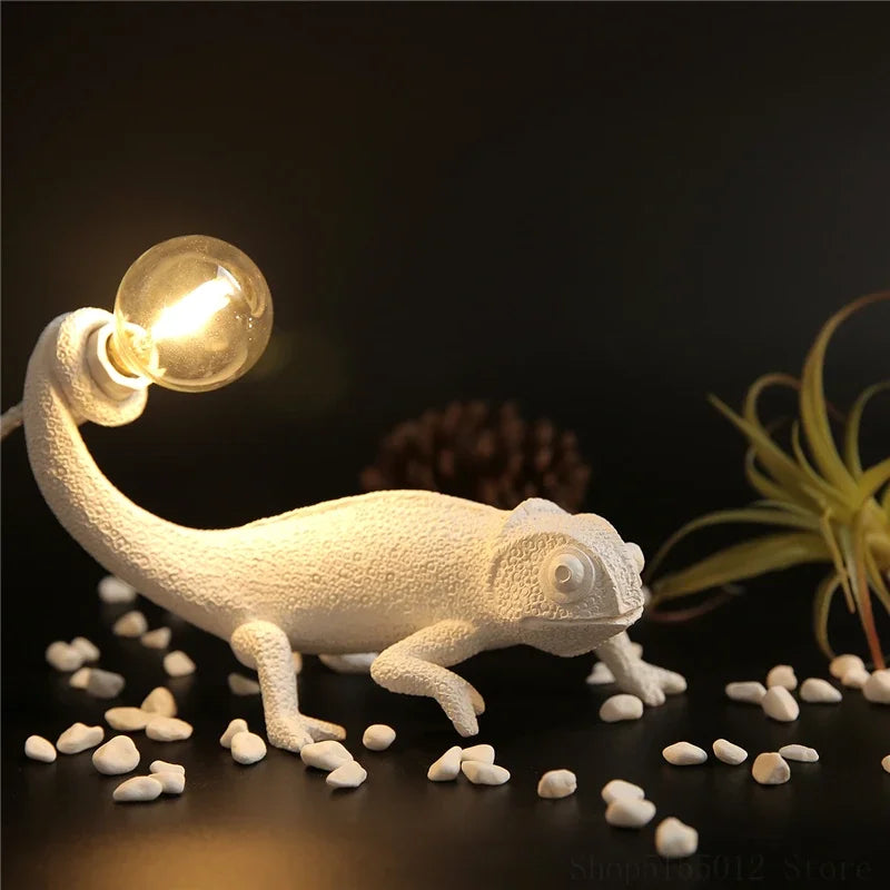DecorBites™ Chameleon Night Light for Bedroom Decor and Reading Lamp