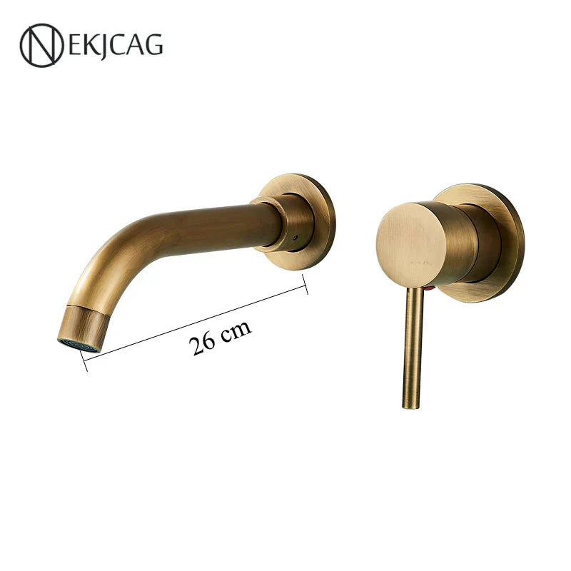 Grifo de la Cuenca de Oro Decorbites™: Asa Única, Agua Caliente y Fría, Acabado en Negro Mate