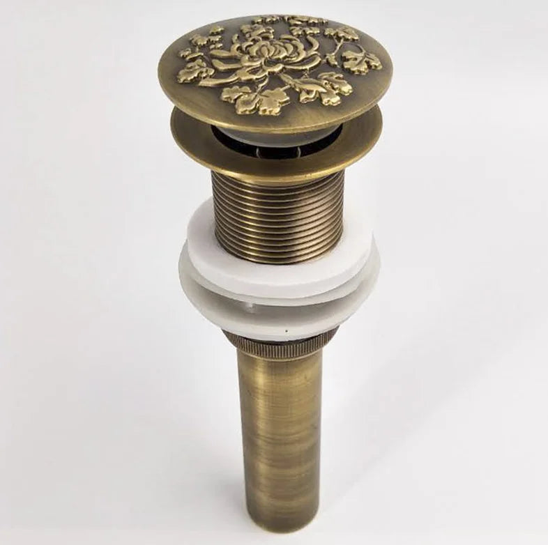 مصفاة حوض من النحاس العتيق من DecorBites™ - ملحق حمام