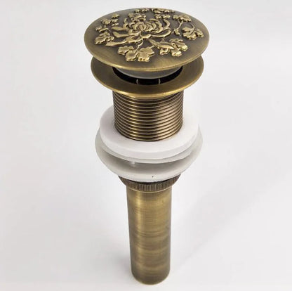 مصفاة حوض من النحاس العتيق من DecorBites™ - ملحق حمام