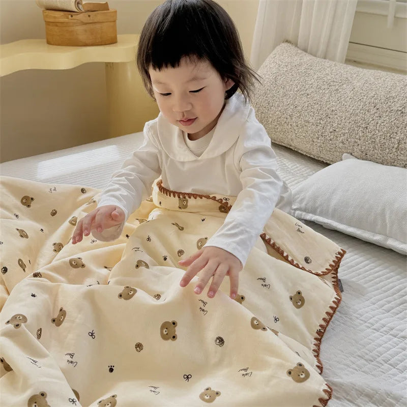 DecorBites™ Kids Cartoon Printed Cooling Summer Blanket - Soft Lightweight Comforter