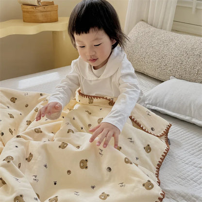 DecorBites™ Kids Cartoon Printed Cooling Summer Blanket - Soft Lightweight Comforter