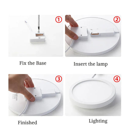 DecorBites™ LED Panel Ceiling Light 48w 36w 24w 18w for Bedroom Living Room Home Lighting