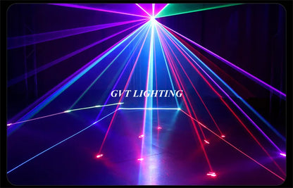 DecorBites™ Laser Music Control Projector: DJ Disco Party Karaoke Spotlight