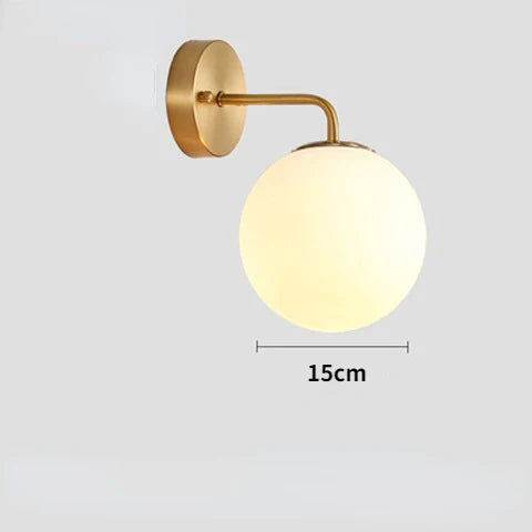 DecorBites™ Brozen Black LED Glass Ball Wall Lights for Living Room Bedroom_BU