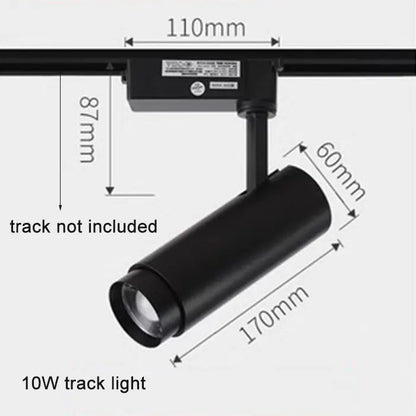 أضواء مسار صناعية سوداء قابلة للتعديل من DecorBites™