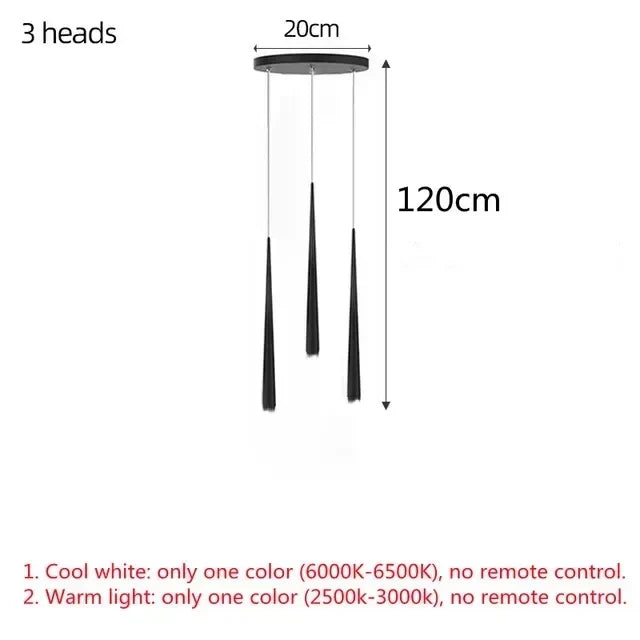 DecorBites™ LED Chandelier: Modern, Dimmable Ceiling Light for Living Room, Kitchen, Staircase